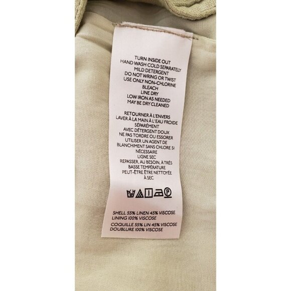 NEW WE THE FREE LOLA LINEN JACKET DRIED ALOE MEDIUM - Picture 8 of 8